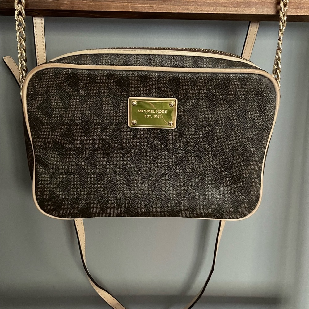 Michael Kors small brown crossbody